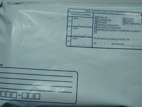 envelope de plástico de segurança