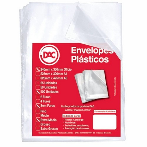 envelope plástico meio ofício