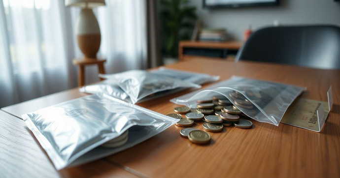 Envelope plástico para moedas: Praticidade e Proteção