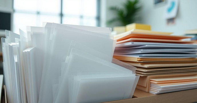 Envelope Plástico Adesivo para Organizar
