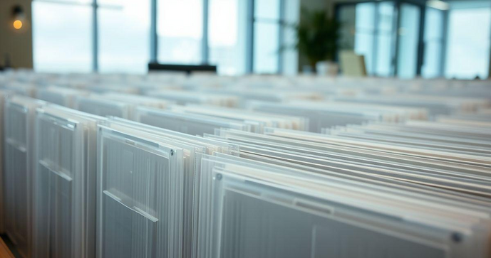 Envelopes de Plástico Transparente Ideais para Organizar e Proteger Documentos
