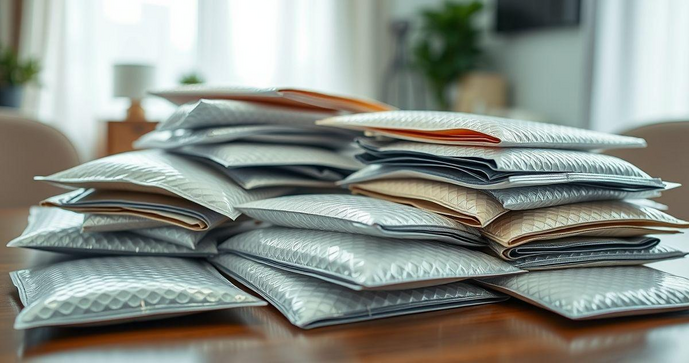 Envelopes bolha plástico como solução segura para transporte