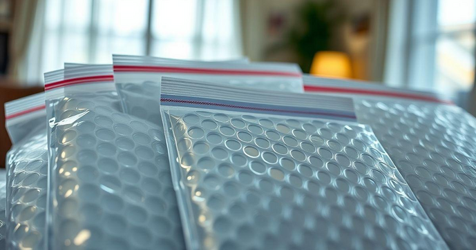 Envelopes plásticos com bolhas e lacres são a solução ideal para proteção