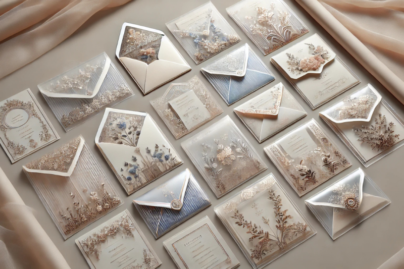 Envelope plástico para convite: elegante e prático