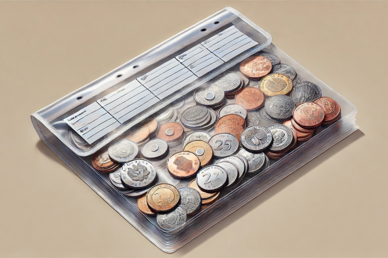 Vantagens do envelope plástico para moedas